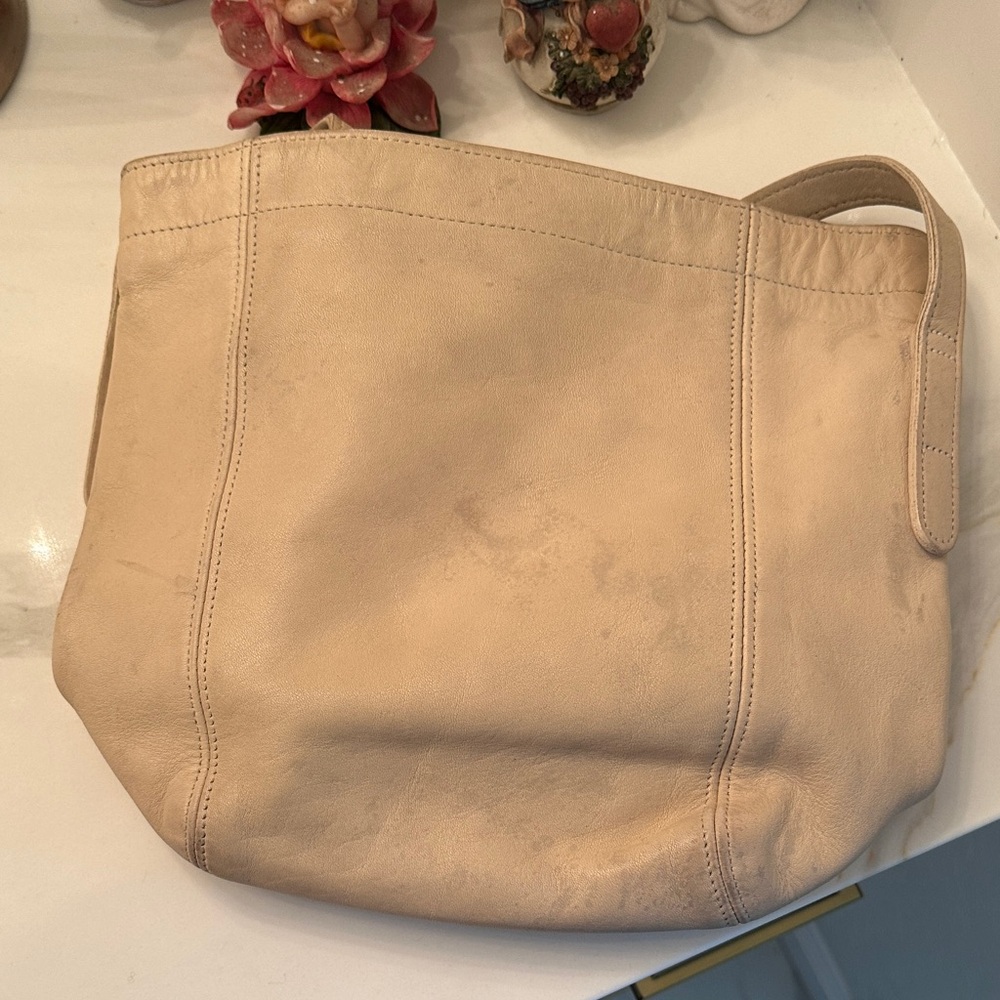 Coach Cream Leather Hobo Bag
